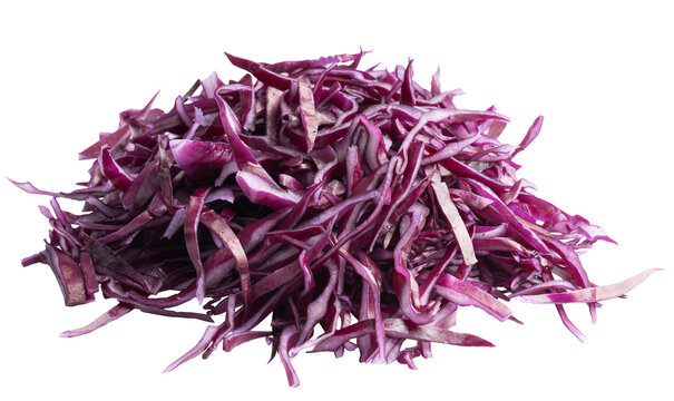shredded red cabbage isolated on transparent background png