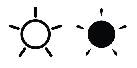 Sun icon design template