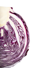 red cabbage isolated on white background