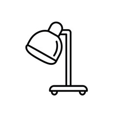 Obraz premium Simple desk lamp isolated on white background, Vector, illustration