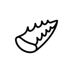 Sharp tooth illustration isolated on white background, Vector, illustration