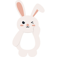 Obraz premium Cute Illustration Rabbit