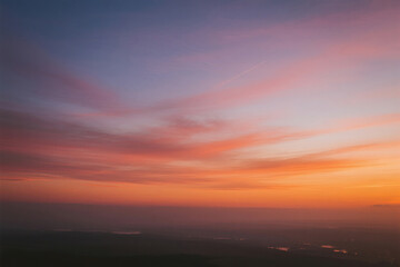 Fototapeta premium Colorful sky at sunset with clouds