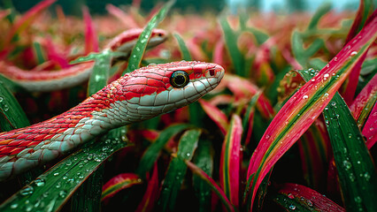 Serpent dans la nature