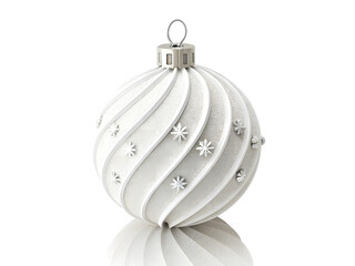 Fototapeta premium christmas ball on white background
