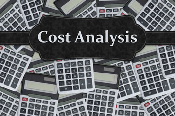 Cost Analysis concept with calculators and financial data