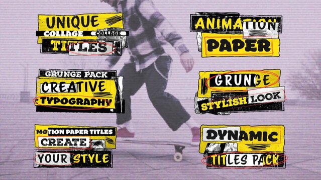 Collage Paper Titles