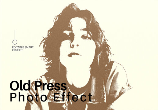 Old Press Photo Effect