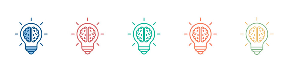 Creativity Icon Set Multiple Style Collection 