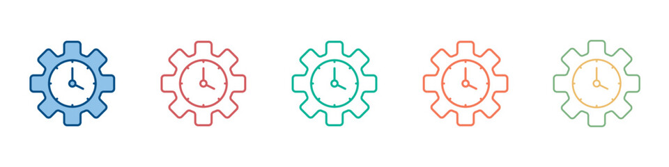 Productivity Icon Set Multiple Style Collection 