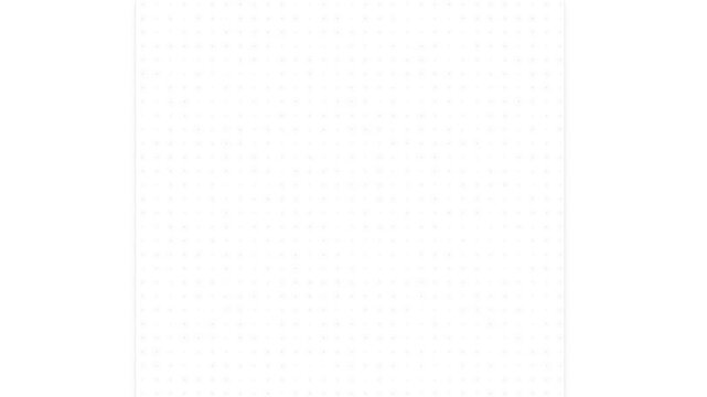 Minimalist abstract animation of interlocking rings formed by black dots on a white background. Seamless loop of a clean, modern geometric pattern for corporate or scientific visuals