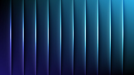 Obraz premium Abstract blue glowing vertical lines background modern futuristic gradient light technology design.