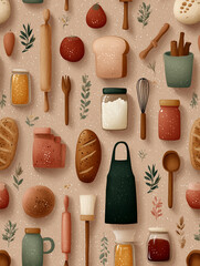 set of kitchen tools