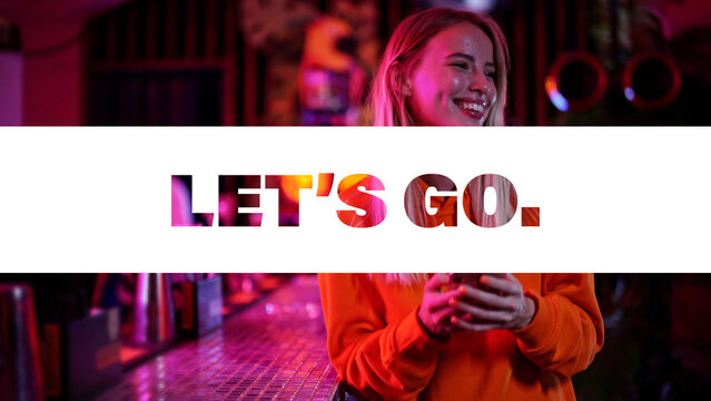 Abstract Transition with Animated Typography