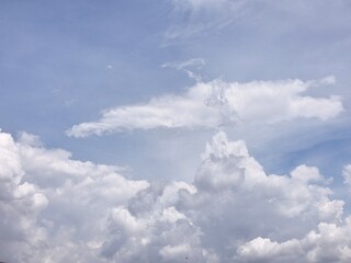 Obraz premium photo of blue sky and white clouds during the day