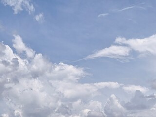 Fototapeta premium photo of blue sky and white clouds during the day