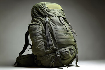 A robust military backpack designed for outdoor adventures and survival needs. featuring multiple compartments, adjustable straps, and heavy-duty construction, it is ideal for hiking, camping, and tac