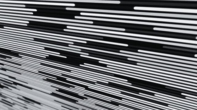 Abstract Black and White Horizontal Lines Pattern image