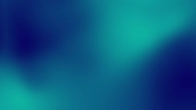 High-quality horizontal motion background featuring smooth, shifting turquoise and deep blue gradients. Ideal for corporate presentations, cinematic overlays, and website hero banners.