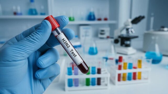 Laboratory blood sample used for food intolerance testing, representing medical diagnostics, allergy screening, and personalized nutrition assessment in a modern clinical laboratory.