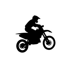 Motocross Rider in Action