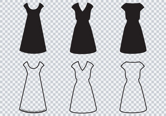 A set of womens clothes.Different apparel collection. Modern casual dress