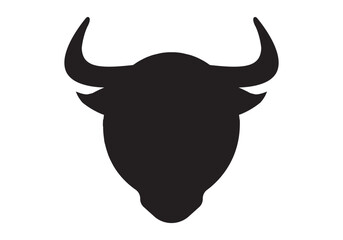 vector illustration of a bull