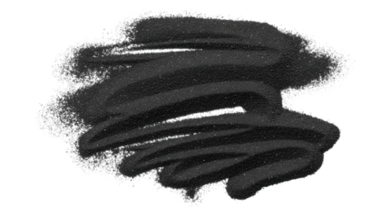 Dark Black Sand Texture With Shimmering Particles On Transparent Background For Design Use