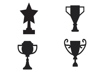 Trophy icon. Trophy cup, winner cup, victory cup icon. Reward symbol sign for web and mobile.