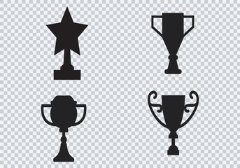 Trophy icon. Trophy cup, winner cup, victory cup icon. Reward symbol sign for web and mobile.