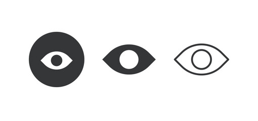 Eye icon. Multi series icon. Perfect pixel isolated on white background. Vector illustration