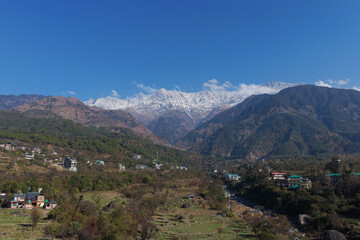 Dhauladhar Range view from Dharamshala Valley, Himachal Pradesh