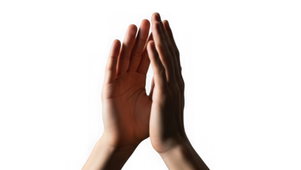 Hands clapping together