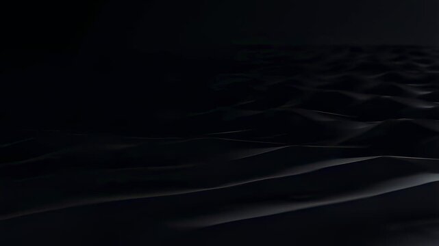 Abstract dark ocean waves in motion. Represents tranquility, depth, and the beauty of nature's fluidity