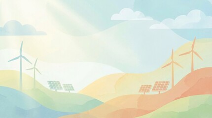 Bright Hopeful Environmental Campaign Background