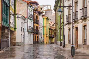 Fototapeta premium Cityscape of Luarca (Asturias, Spain)
