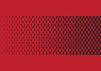 Red Horizontal Dot Pattern on Background, Clean Geometric Design
