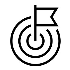 Line icon of target