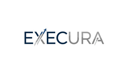 Fototapeta premium Execura Logo Design on White Background.