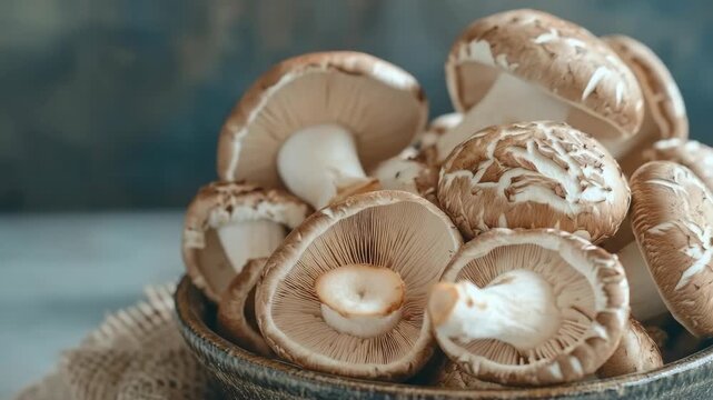 This captures a collection of freshly picked mushrooms with their unique patterns and hues, ready to be enjoyed or used in various culinary dishes.
