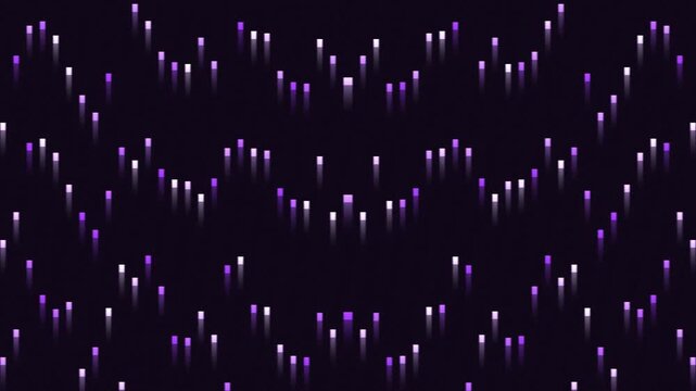 Creating a Dynamic Light Display with Purple Floating Rods