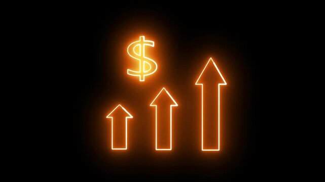 graph chart and dollar icon mark