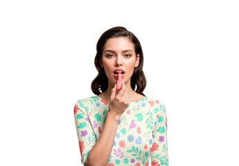 Beauty Product Application In Woman Mockup