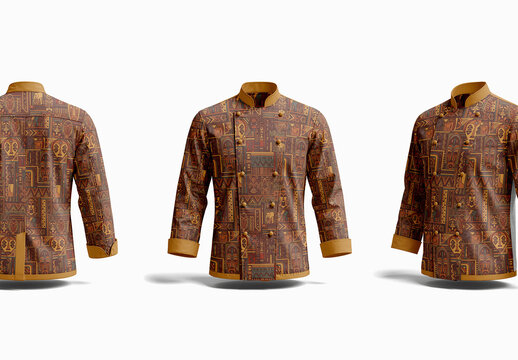 Chef Kitchen Jacket Uniform Mockup