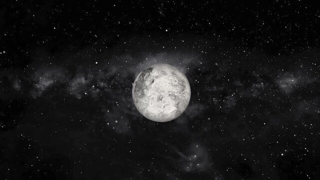 ERIS Planet animation with space