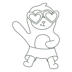 Obraz premium Dancing sloth stroke