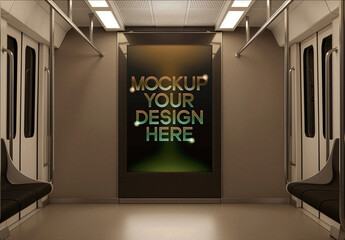 Subway Train Screen Mockup
