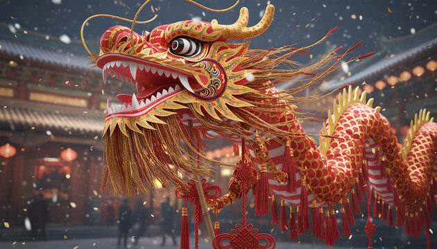 chinese new year dragon