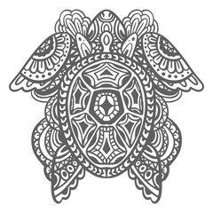 Naklejka premium Eye-catching mandalas with hidden animal symbols