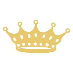 Cutout silhouette of a crown